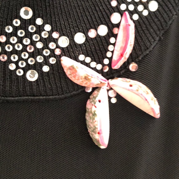 Leo Guy Black Sleeveless Top M/L - Picture 2 of 7